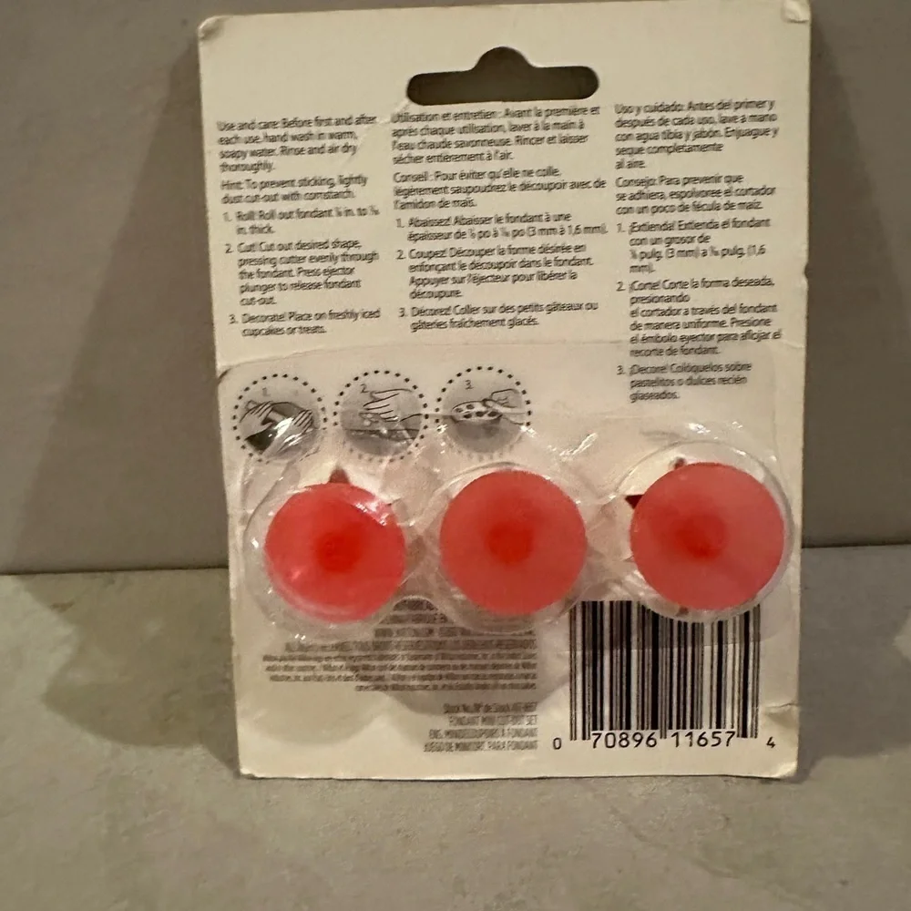 Wilton Pink Fondant Mini Cut-Outs Set